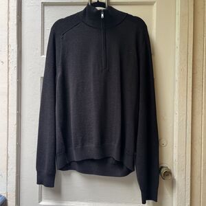 Todd Synder Merino Wool Quarter-Zip Sweater XL Business Office Professional Luxe